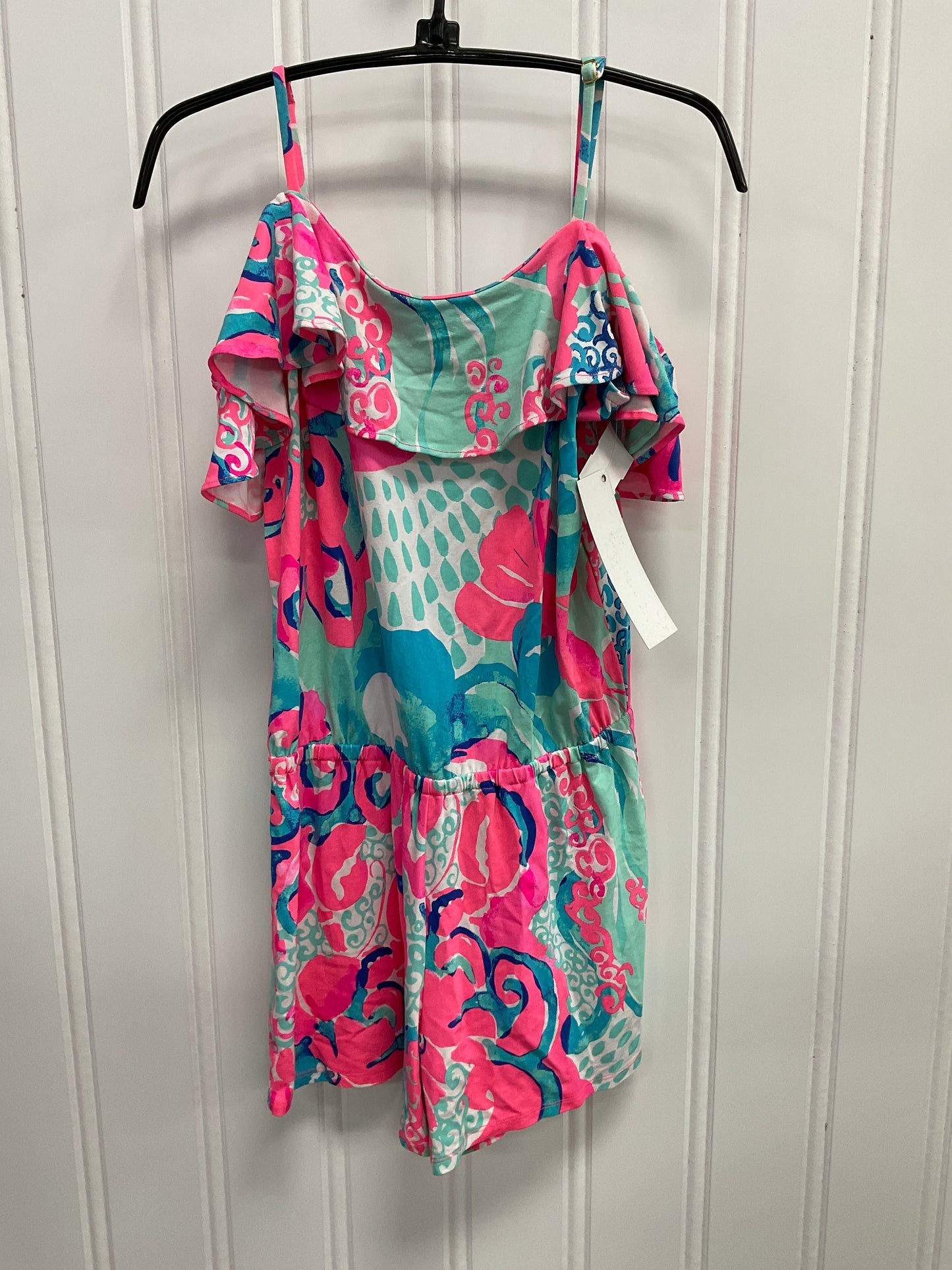 Romper Designer By Lilly Pulitzer In Tropical Print, Size: Xs