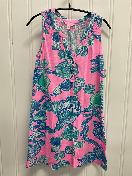 Dress Designer By Lilly Pulitzer In Tropical Print, Size: Xs