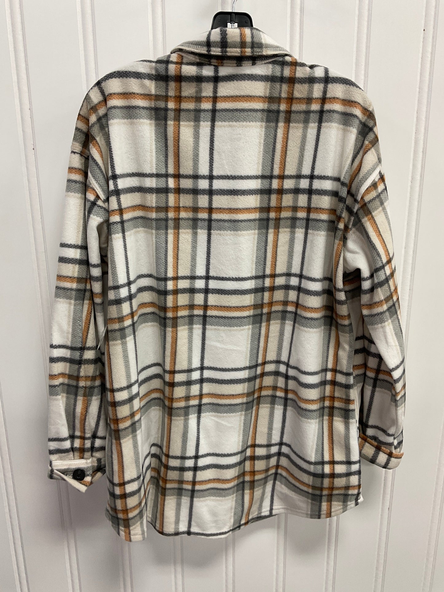 Jacket Fleece By Maurices In Plaid Pattern, Size: M