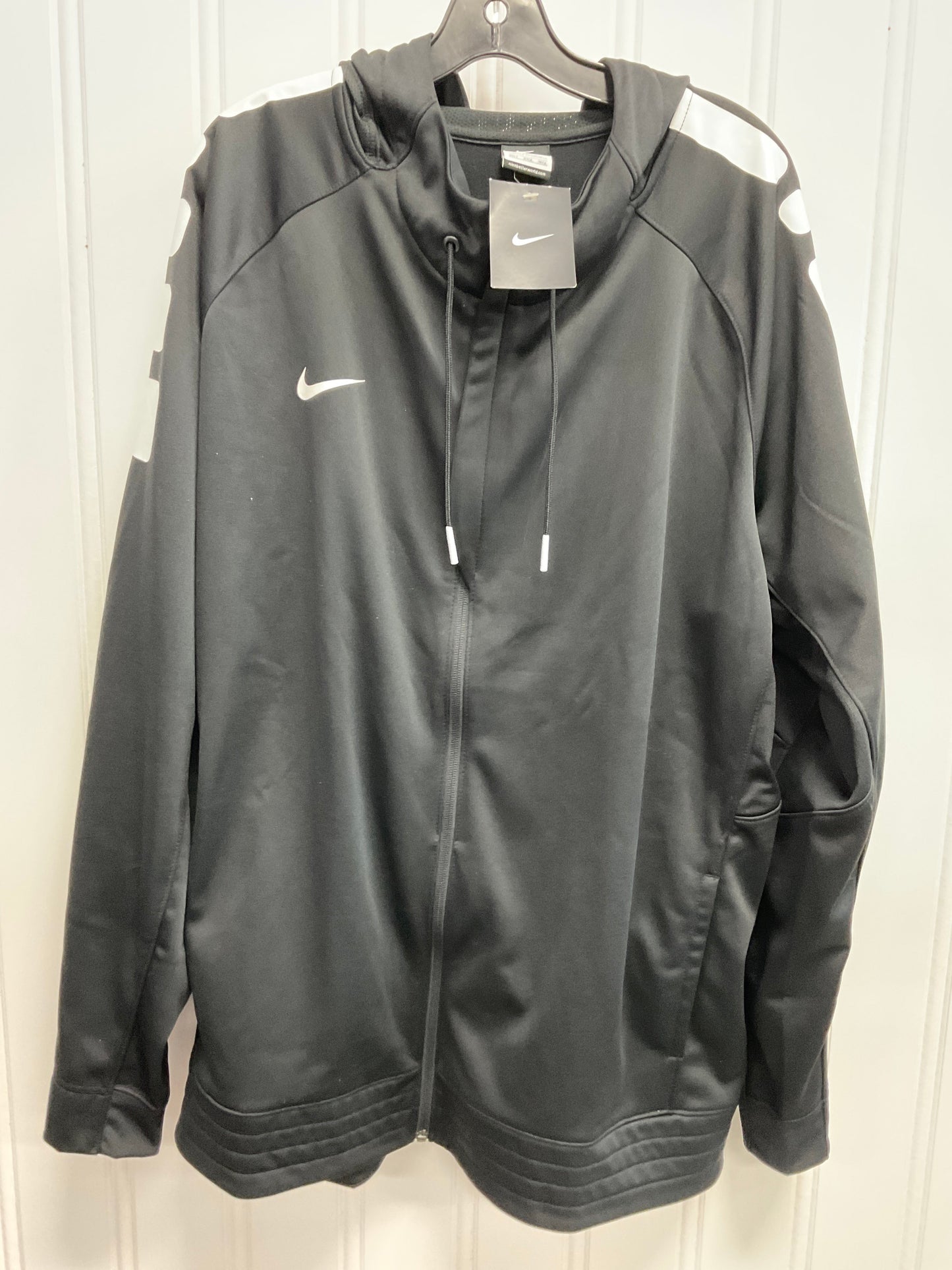 Athletic Jacket By Nike Apparel In Black, Size: 3x