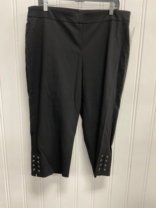 Capris By Zac And Rachel In Black, Size: 16