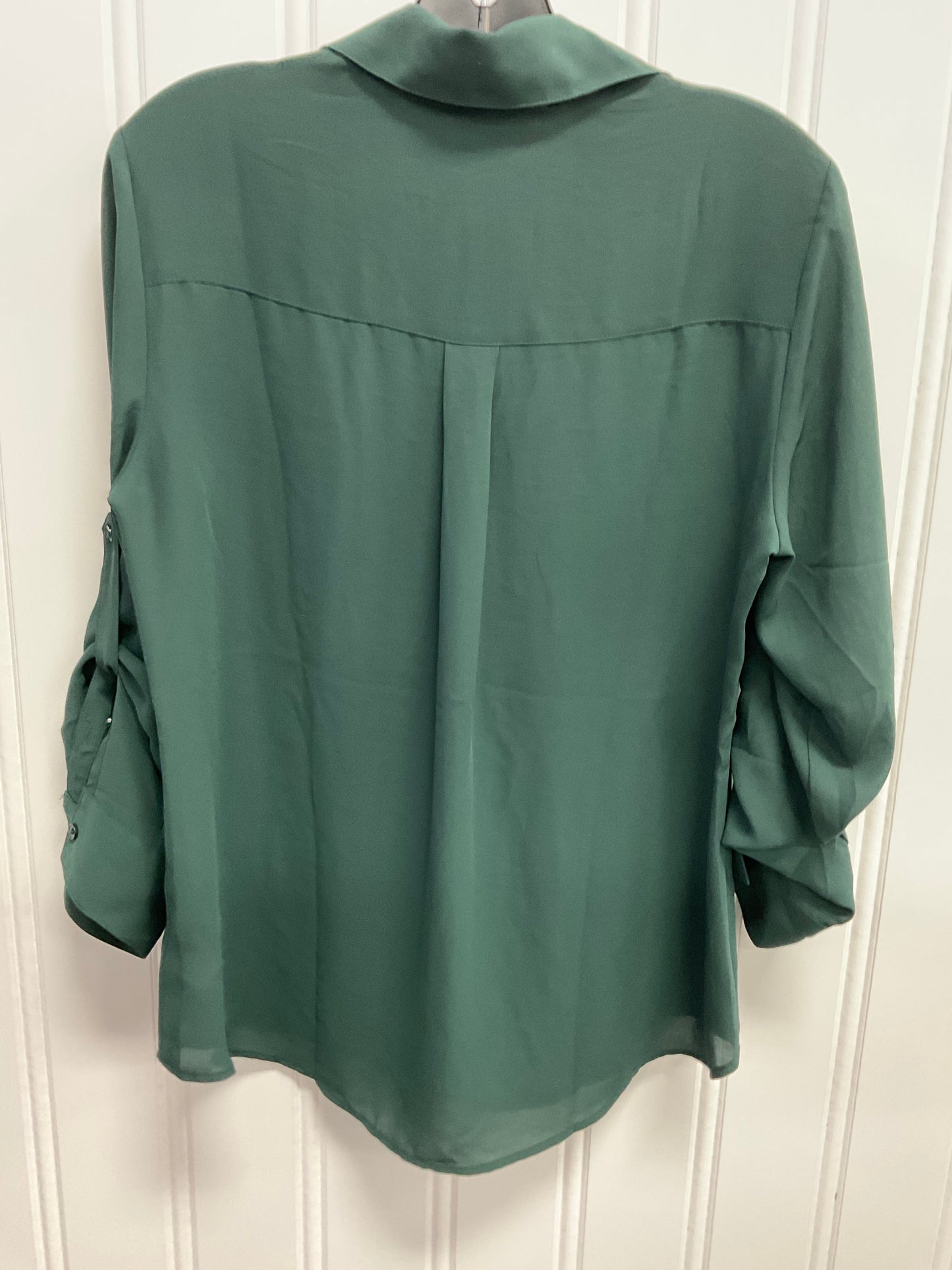 Top Long Sleeve By Express In Green, Size: M