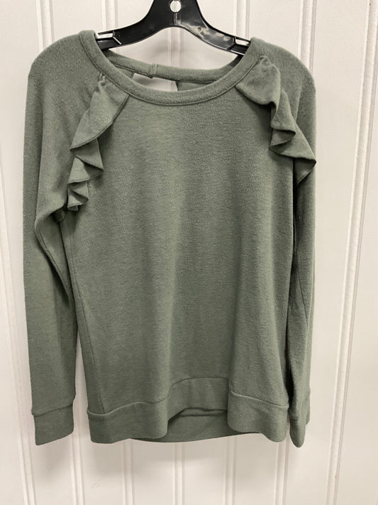 Top Long Sleeve By Chaser In Green, Size: S