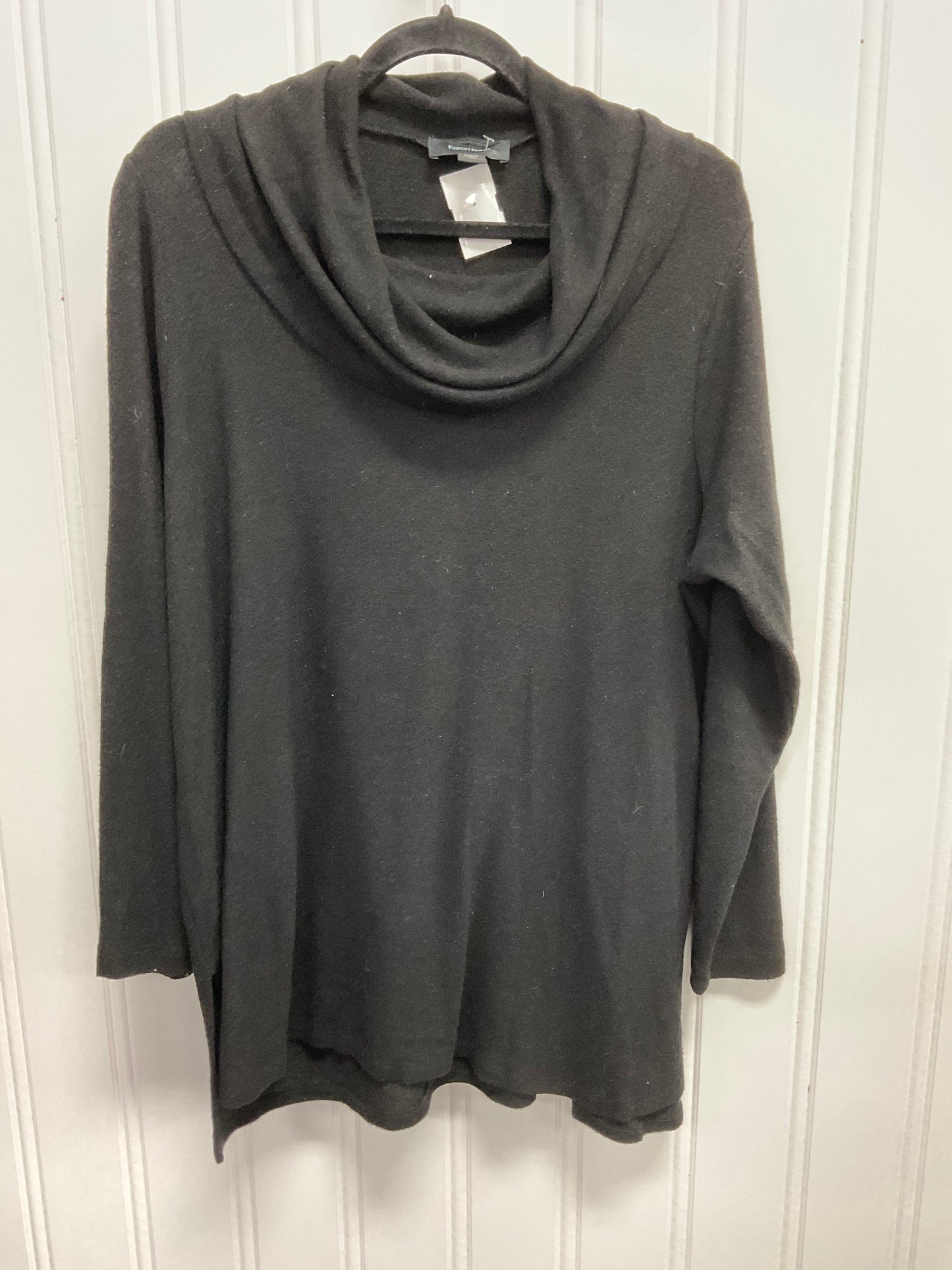 Top Long Sleeve By Karen Kane In Black, Size: 1x