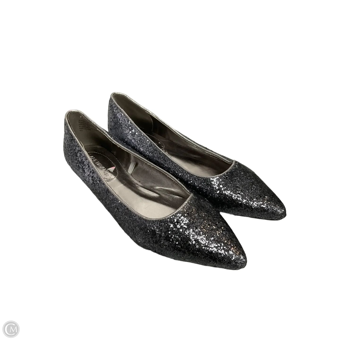 Shoes Flats By Lane Bryant In Silver, Size: 10