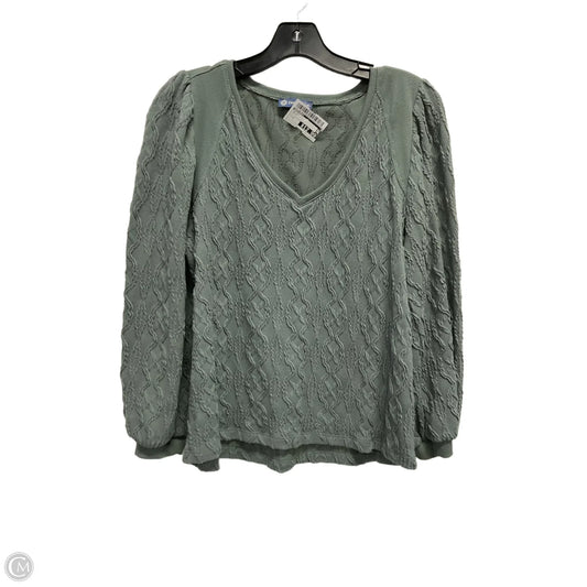 Top Long Sleeve By Democracy In Green, Size: S