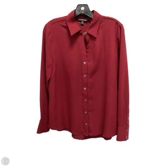 Top Long Sleeve By 41 Hawthorn In Red, Size: M