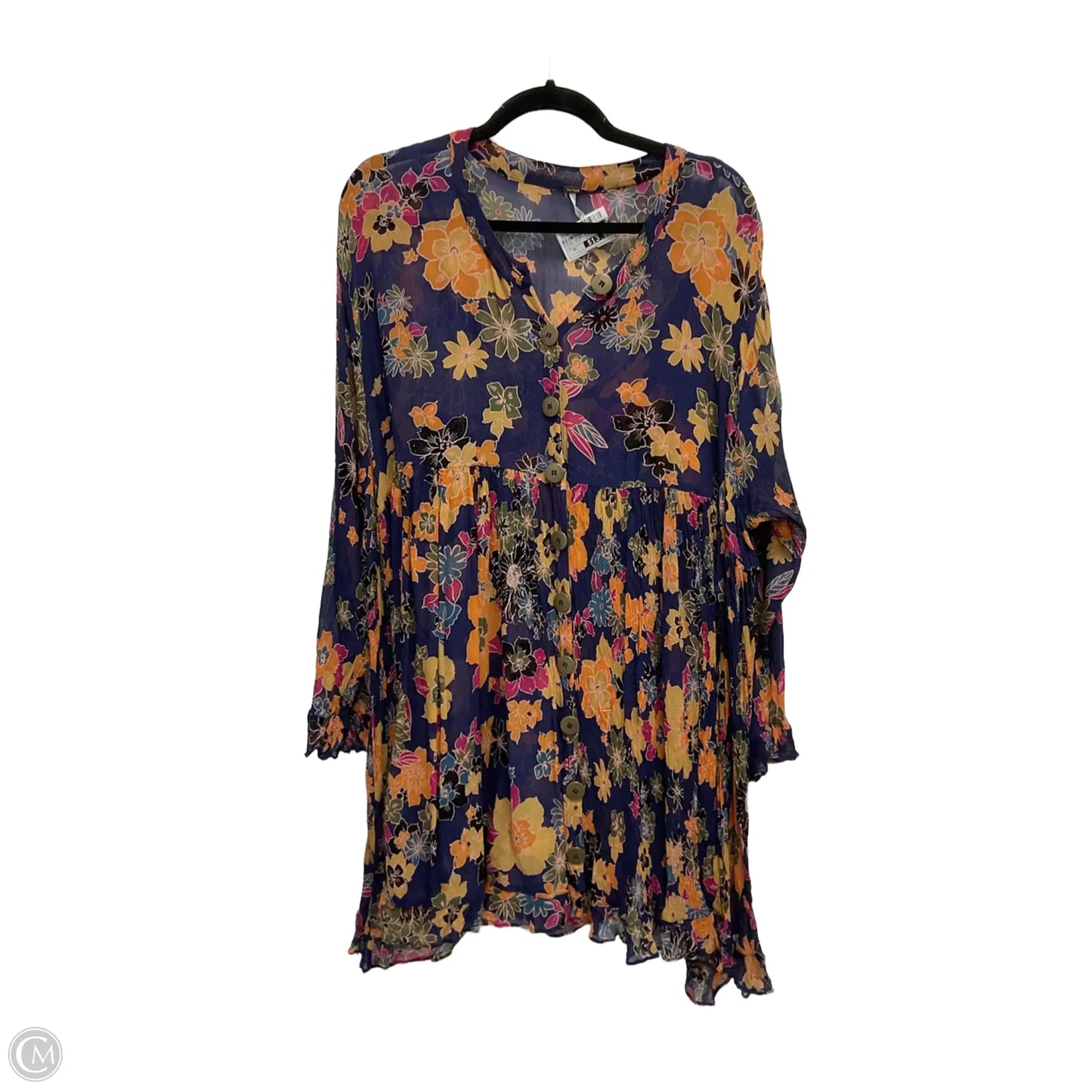 Dress Casual Short By Free People In Floral Print, Size: Xl