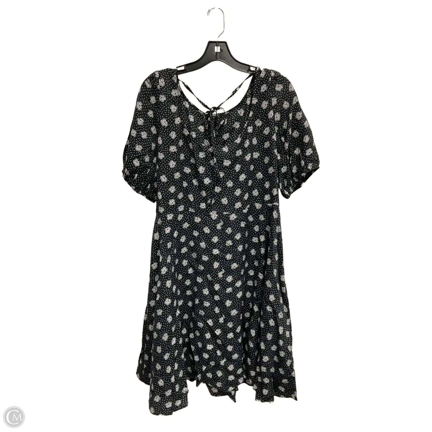 Dress Casual Midi By Ann Taylor In Black & White, Size: Xl