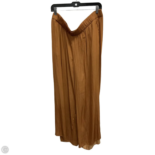 Pants Wide Leg By Ann Taylor In Tan, Size: Xl