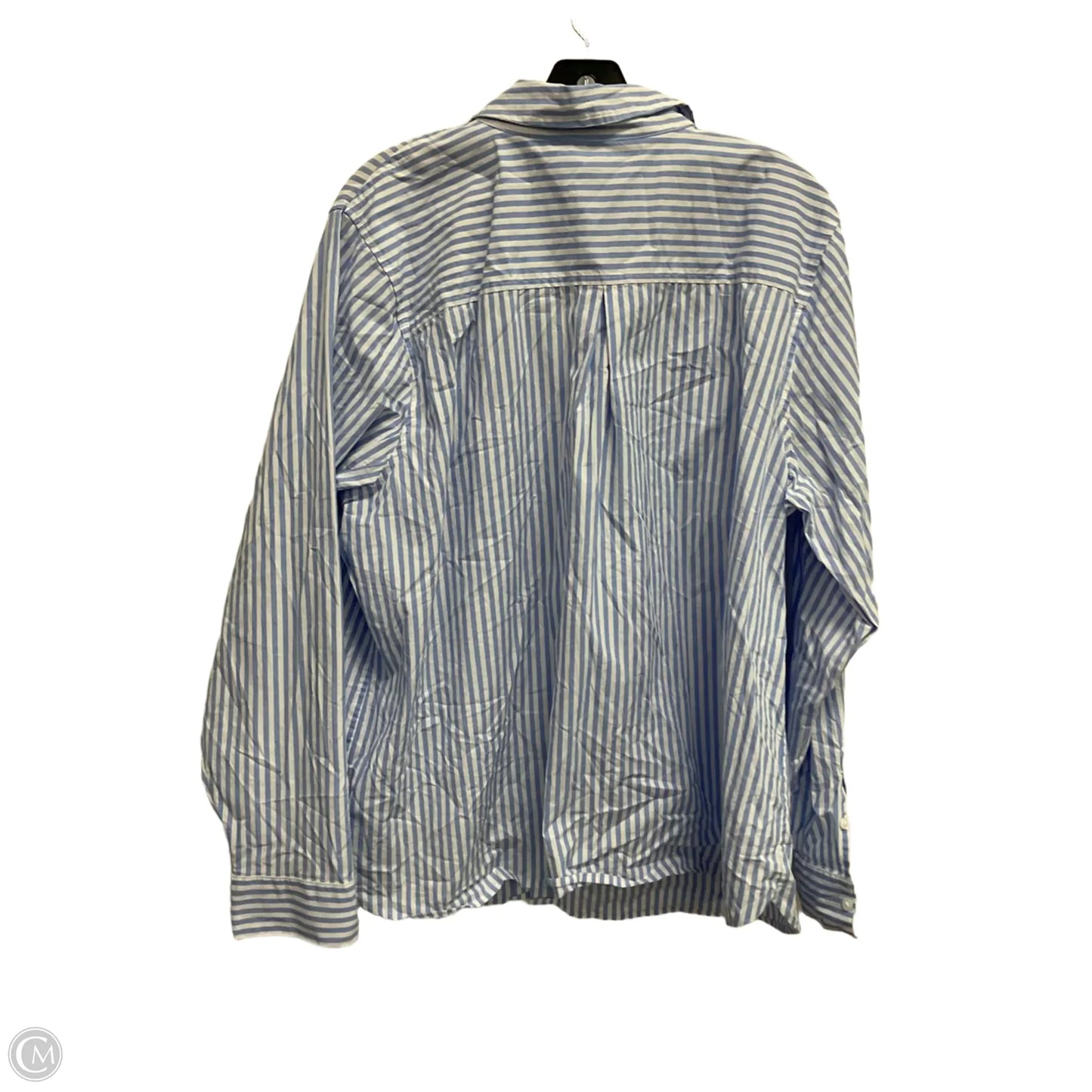 Top Long Sleeve By Croft And Barrow In Striped Pattern, Size: 2x