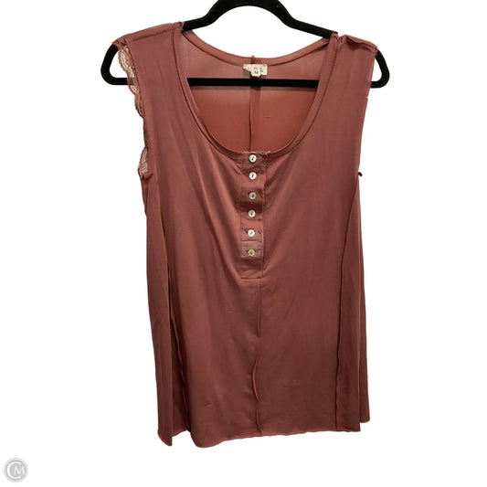 Top Sleeveless By Pol In Red, Size: M