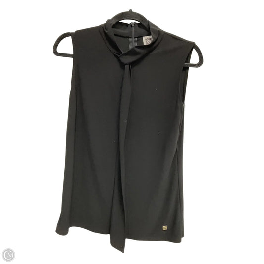 Top Sleeveless By Anne Klein In Black, Size: S