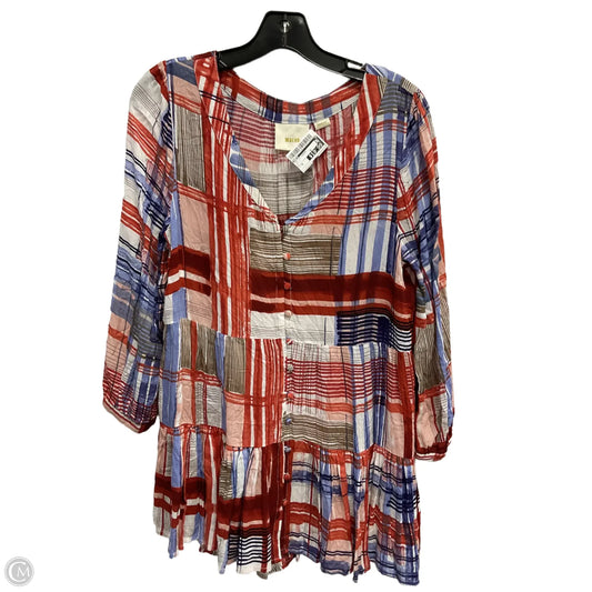 Top 3/4 Sleeve By Maeve In Multi-colored, Size: M