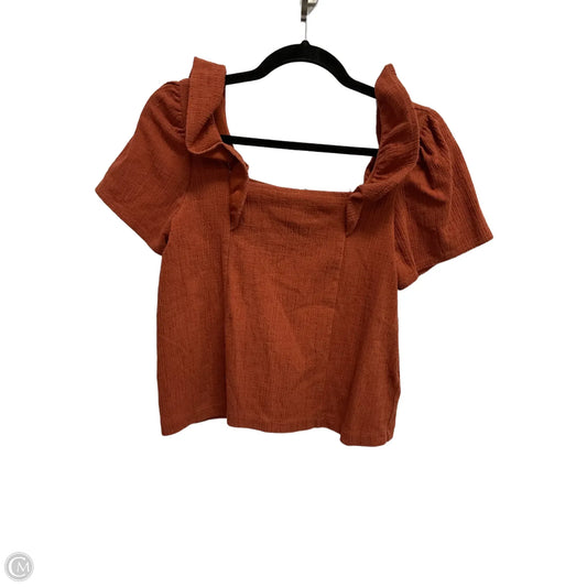 Top Sleeveless By Madewell In Orange, Size: S