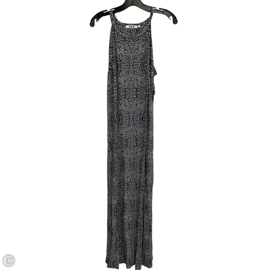 Dress Casual Maxi By Three Dots In Black & Cream, Size: L