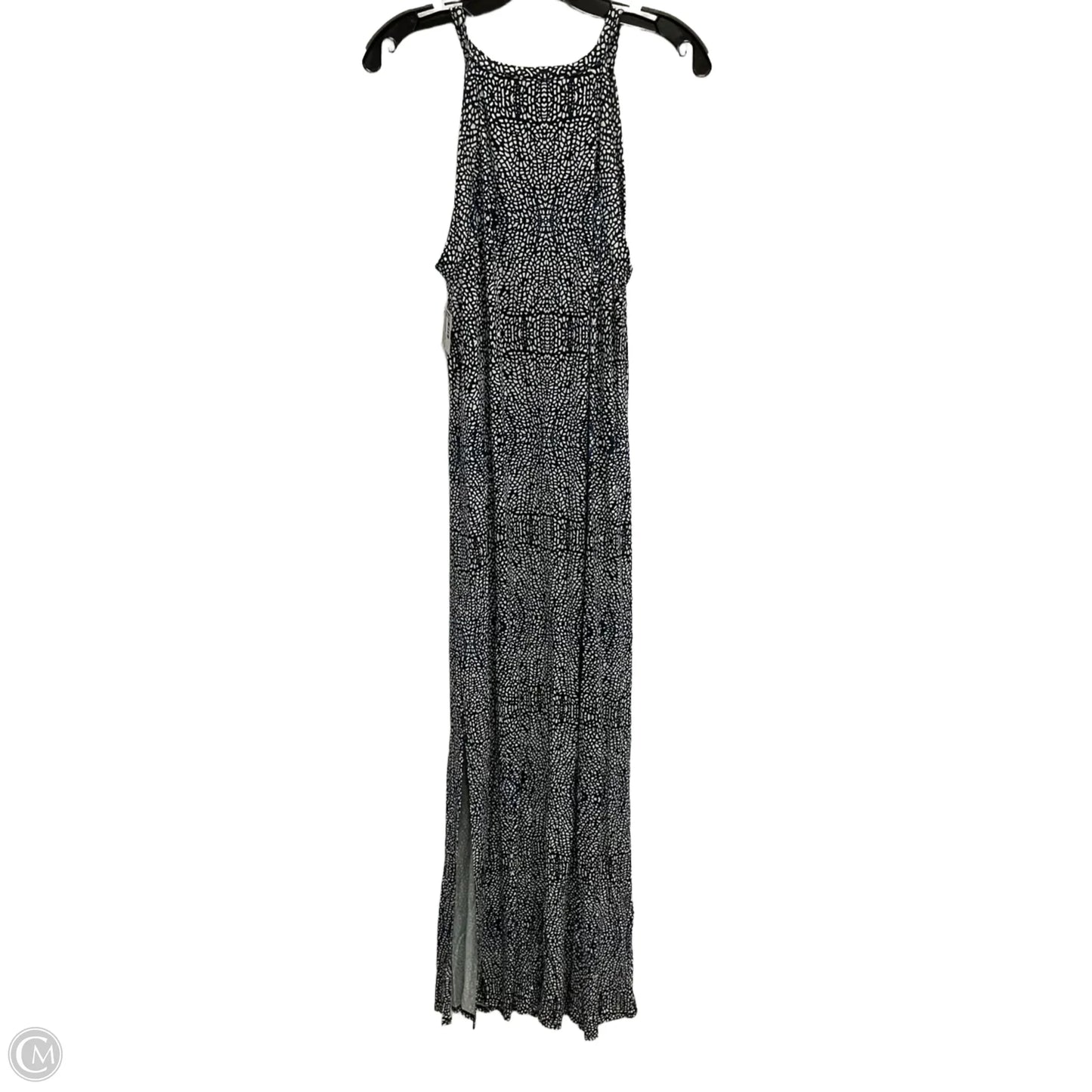 Dress Casual Maxi By Three Dots In Black & Cream, Size: L