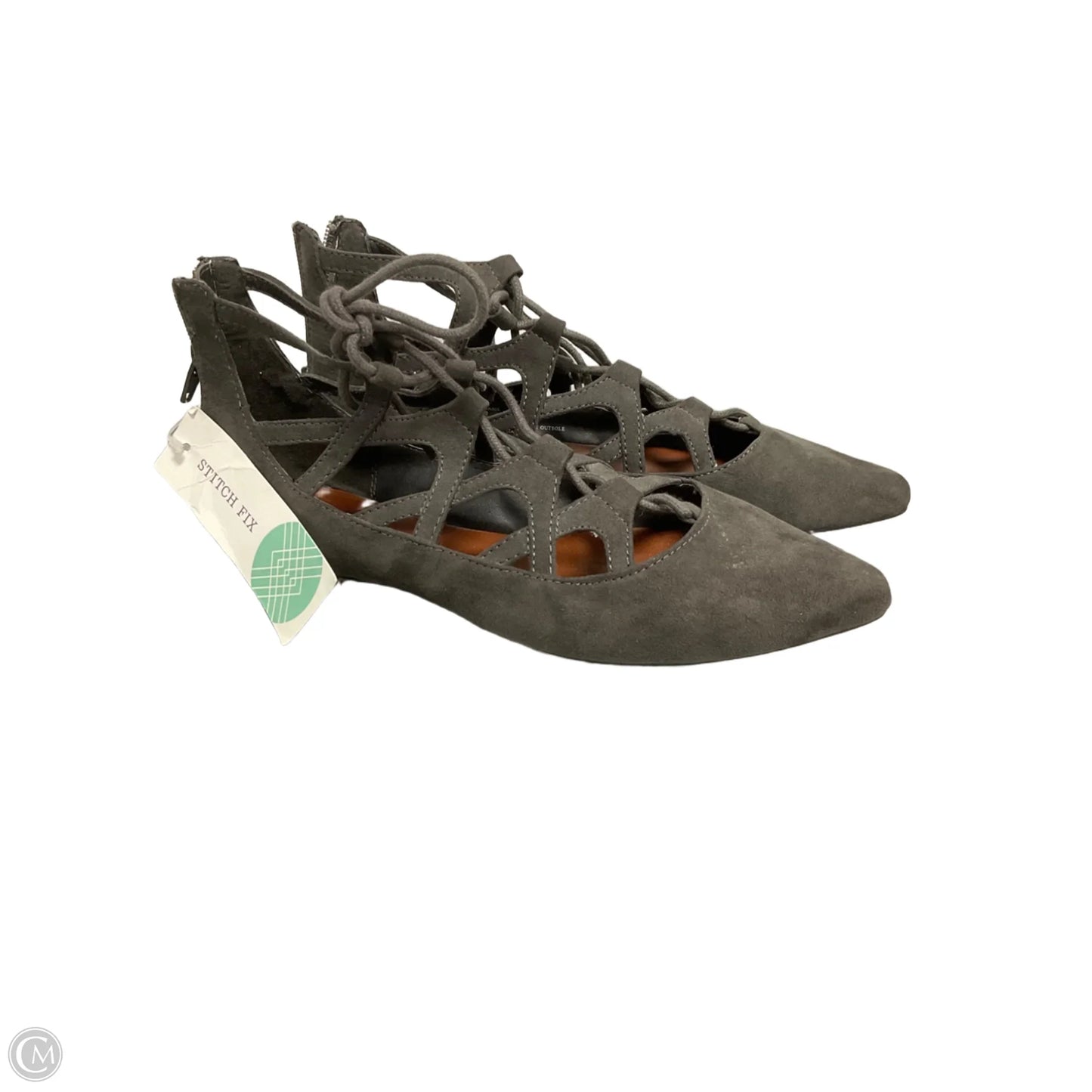 Shoes Flats By Mia In Grey, Size: 7