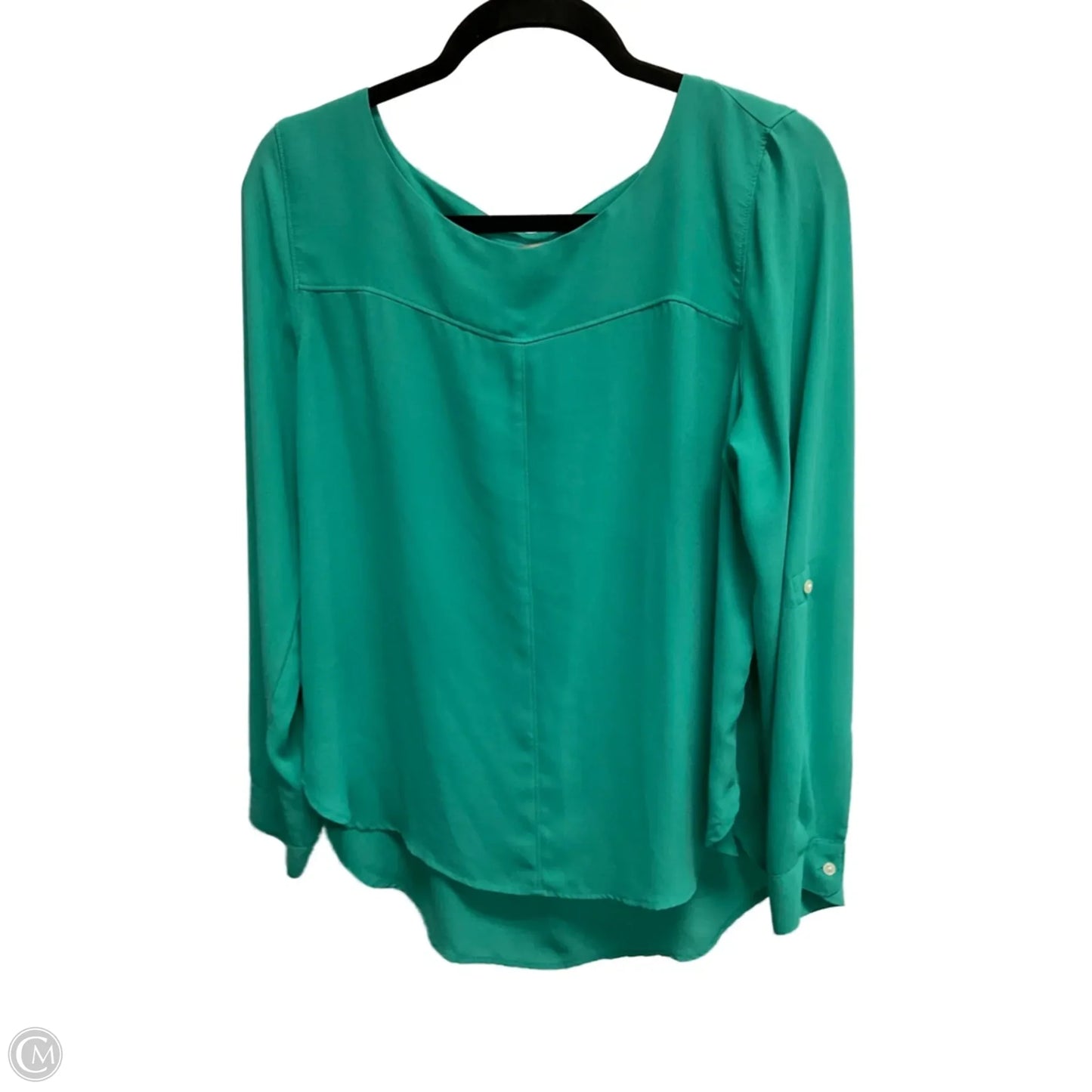 Blouse Long Sleeve By Loft In Green, Size: L