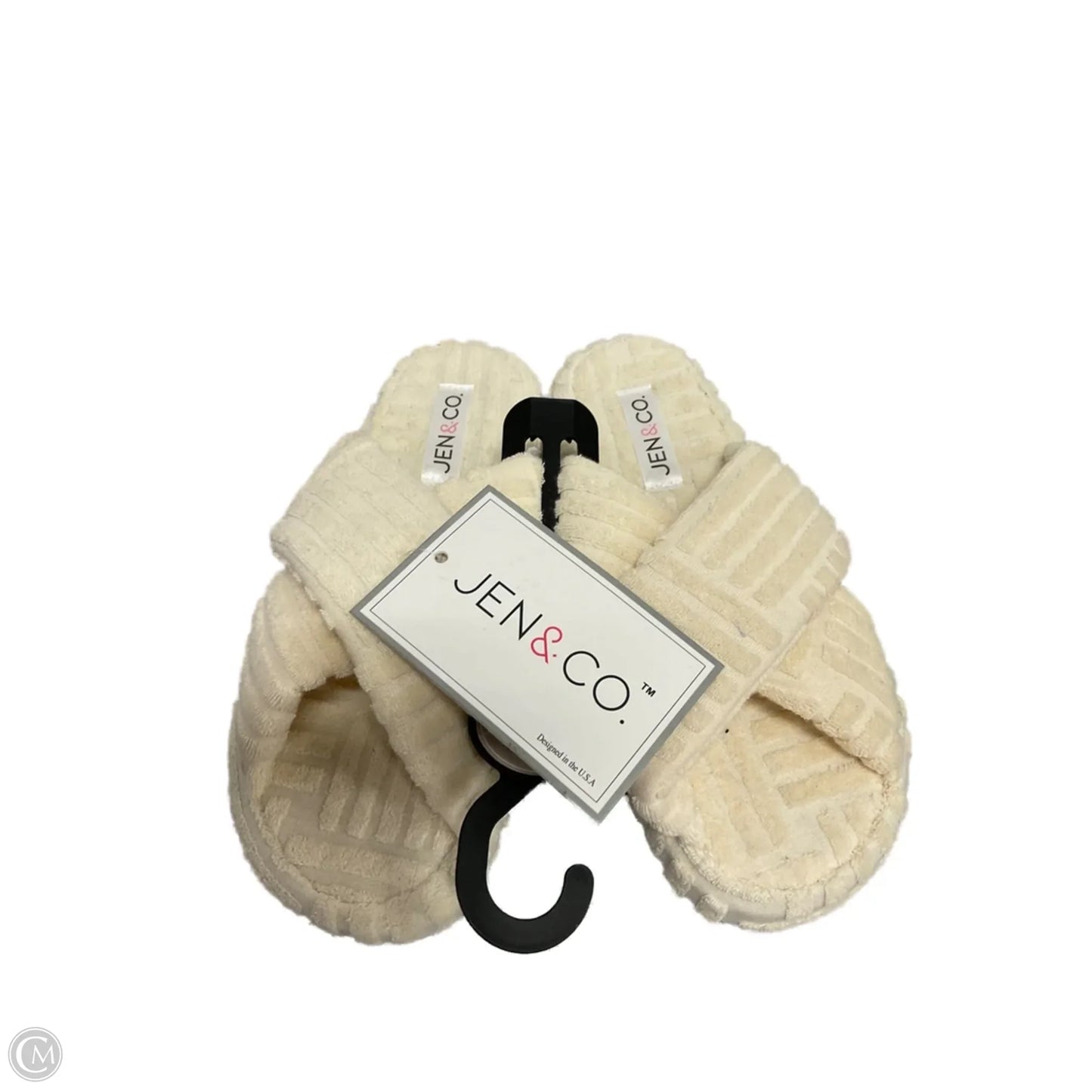 Slippers By Clothes Mentor In Cream
