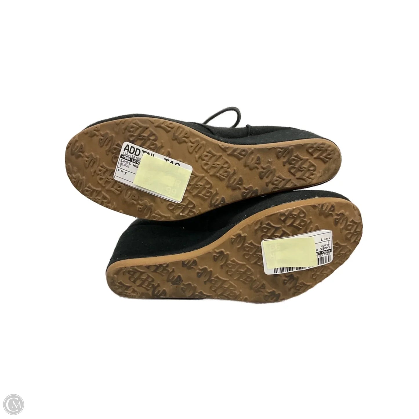 Shoes Heels Wedge By Mad Love In Black, Size: 7