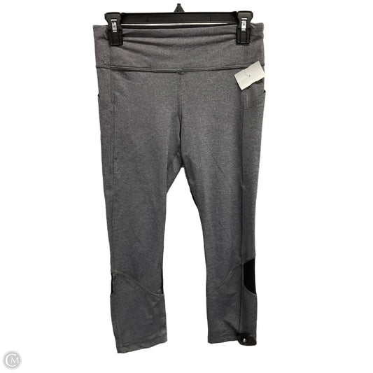 Athletic Leggings Capris By Lululemon In Black & Grey, Size: S