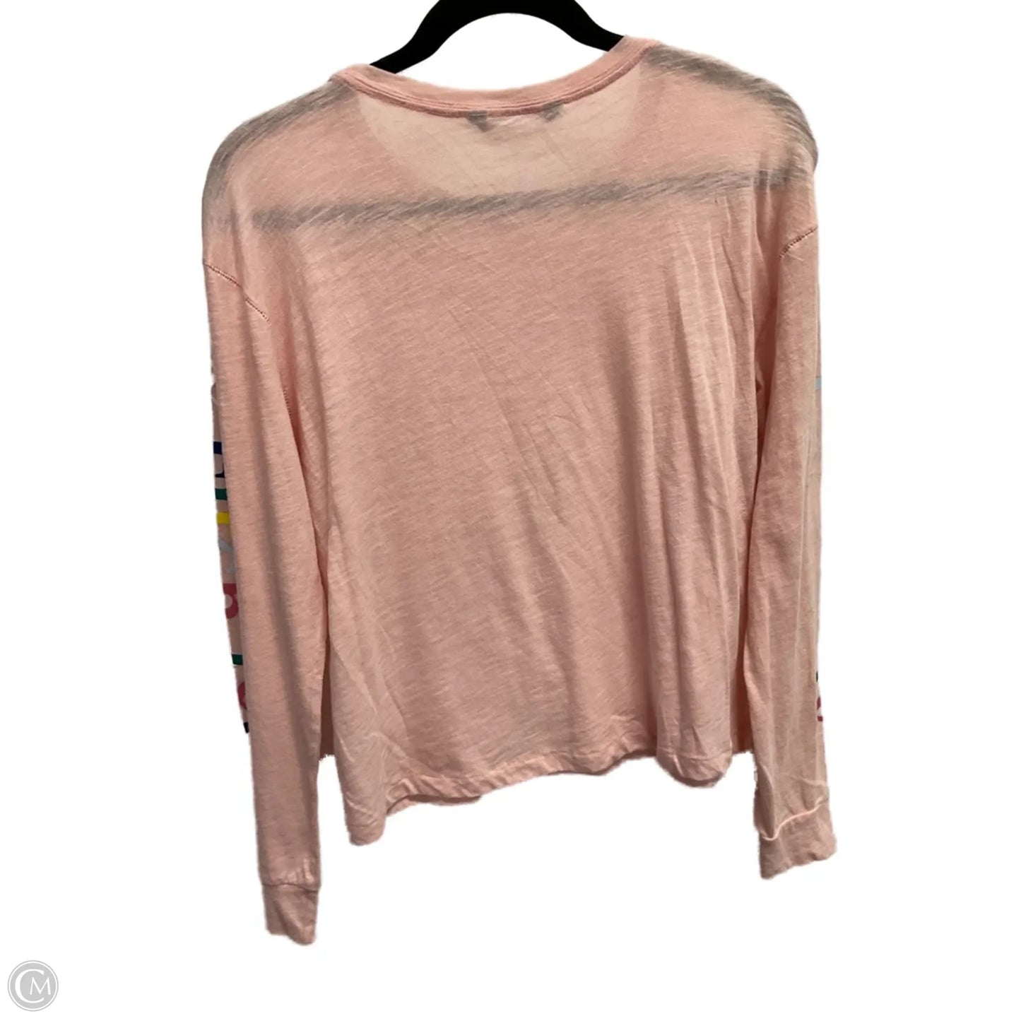 Top Long Sleeve By Abercrombie And Fitch In Pink, Size: S