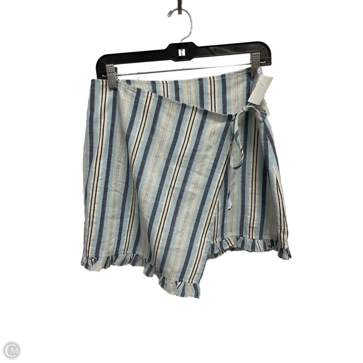 Skirt Mini & Short By Fashion On Earth In Striped Pattern, Size: L