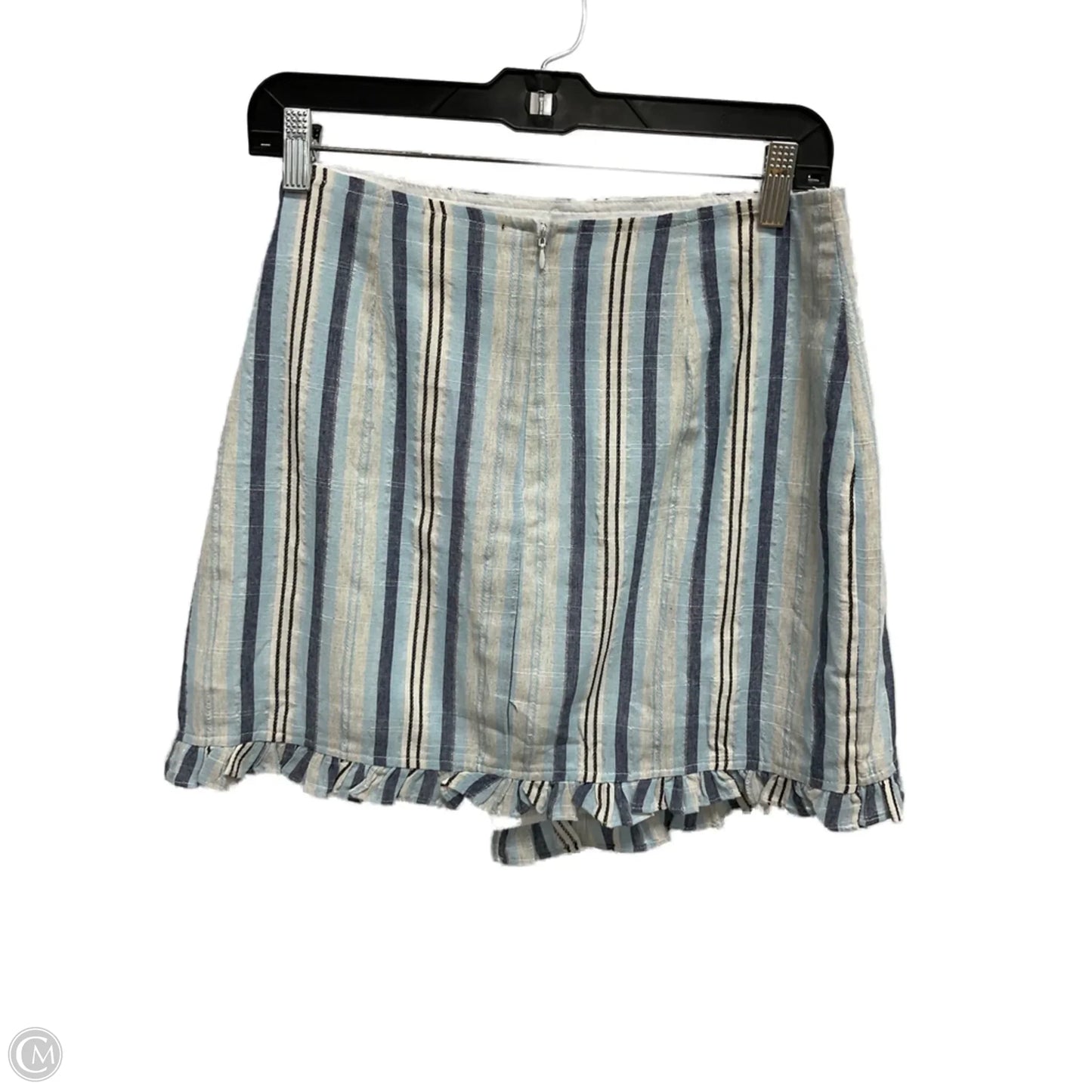 Skirt Mini & Short By Fashion On Earth In Striped Pattern, Size: L