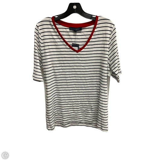 Top Short Sleeve By Tommy Hilfiger In Striped Pattern, Size: Xl
