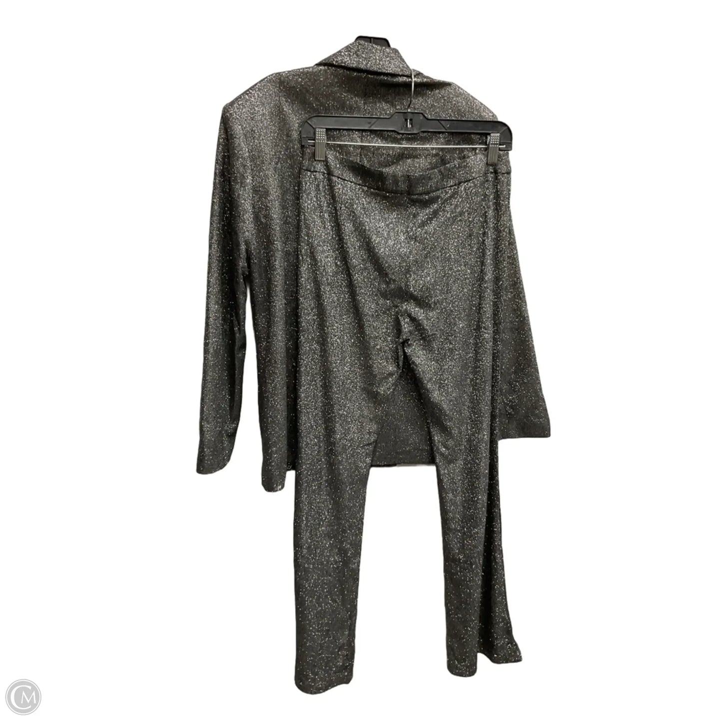 Blazer By Clothes Mentor In Silver, Size: S