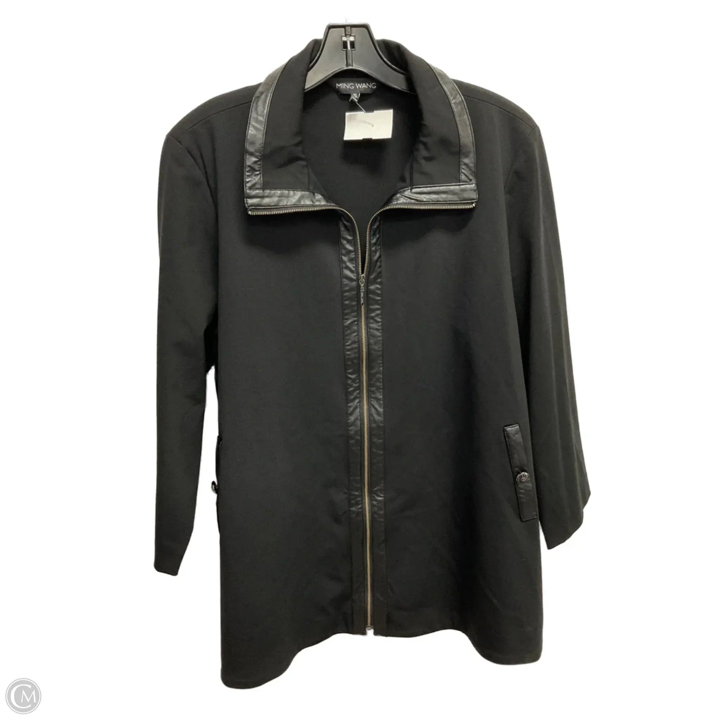 Jacket Other By Ming Wang In Black, Size: Xl