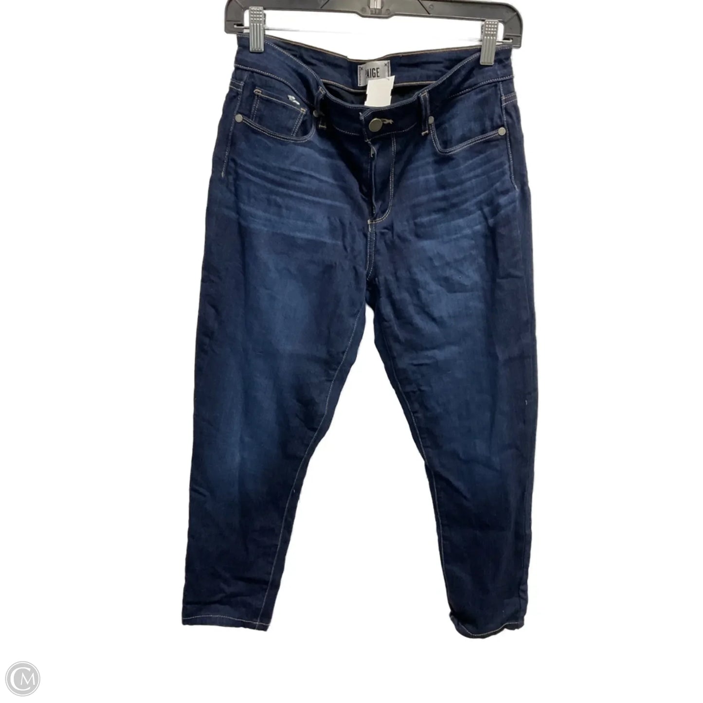 Jeans Cropped By Paige In Blue, Size: 8