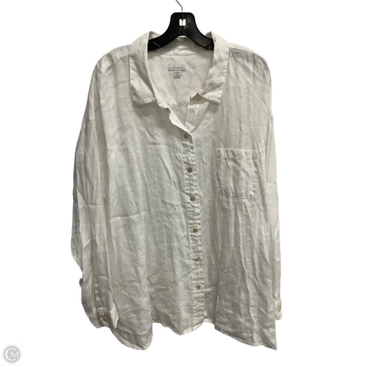 Top Long Sleeve By J. Jill In White, Size: 3x