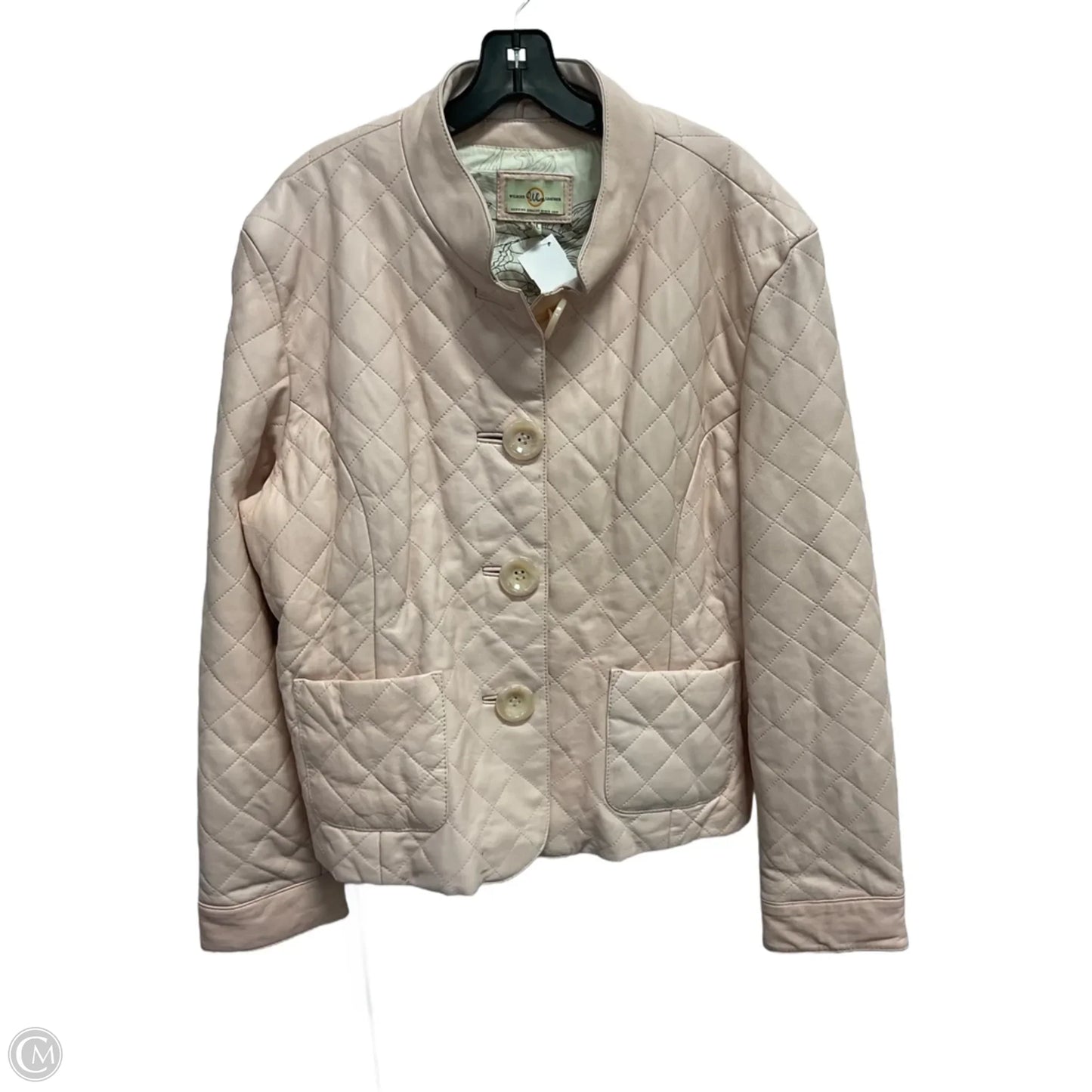 Jacket Leather By Wilsons Leather In Pink, Size: Xxl