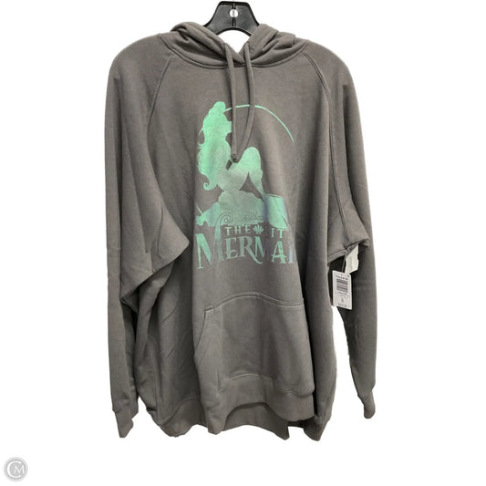 Sweatshirt Hoodie By Torrid In Grey, Size: 4x