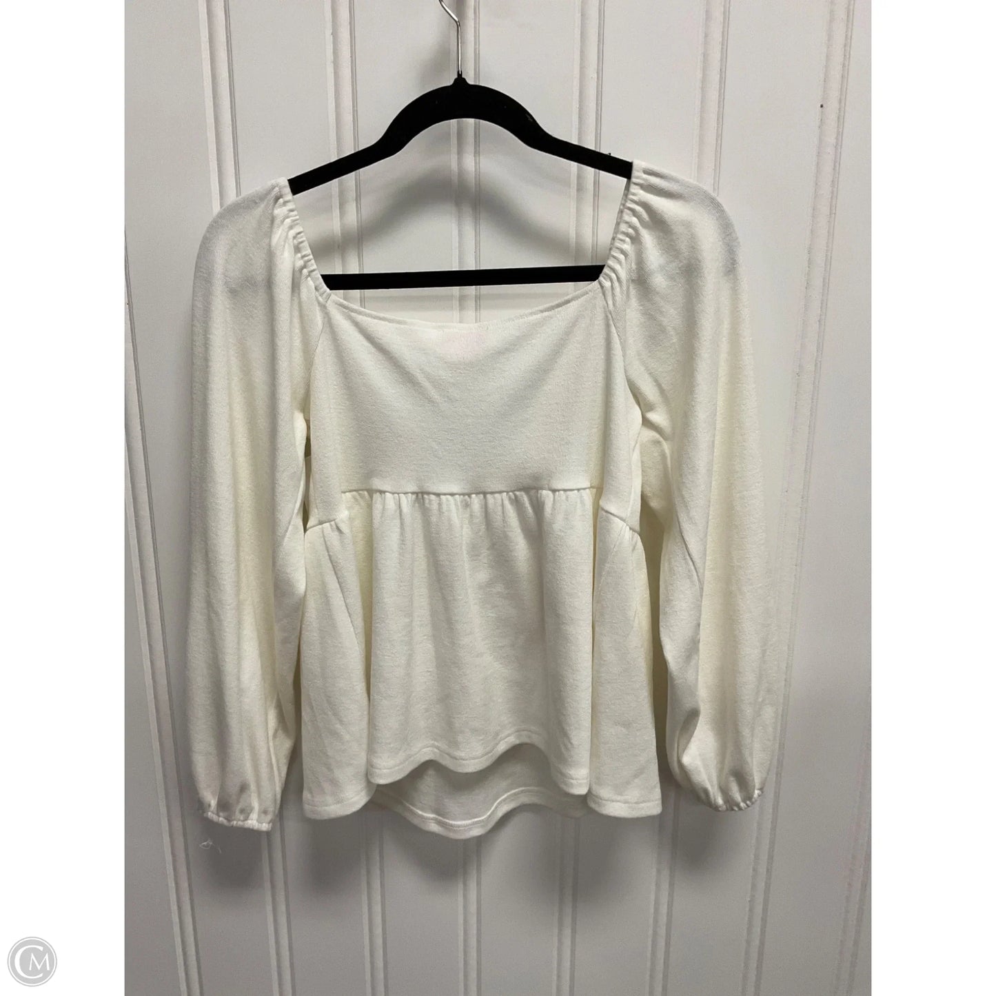 Top Long Sleeve By Pink Lily In White, Size: S