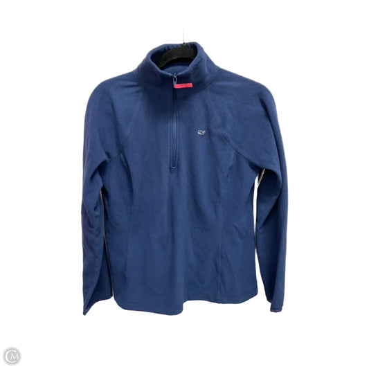 Jacket Fleece By Vineyard Vines In Blue, Size: M