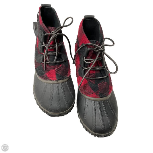 Boots Snow By Sorel In Plaid Pattern, Size: 8.5
