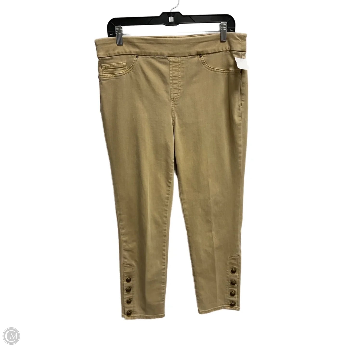 Jeans Jeggings By Chicos In Tan, Size: 10