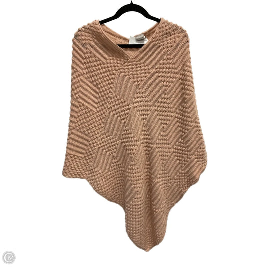 Poncho By Chicos In Pink, Size: L