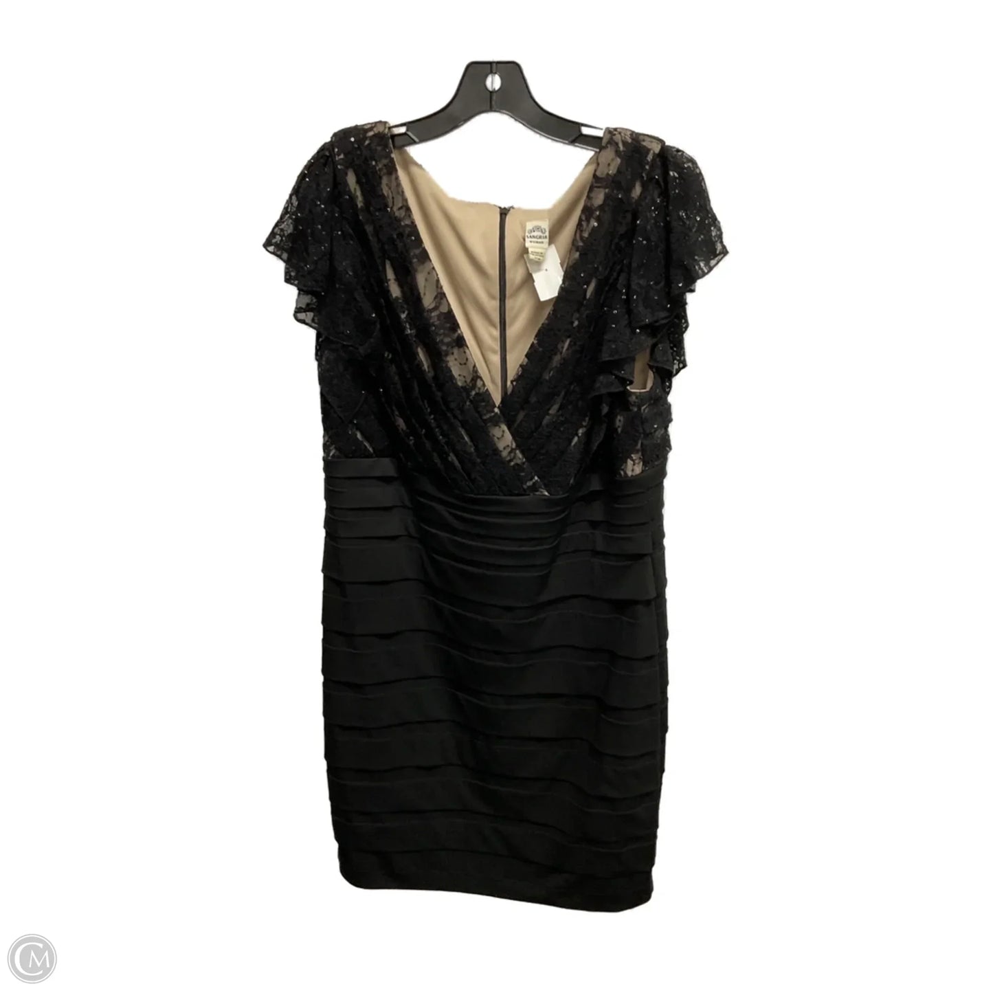 Dress Party Midi By Sangria In Black, Size: L