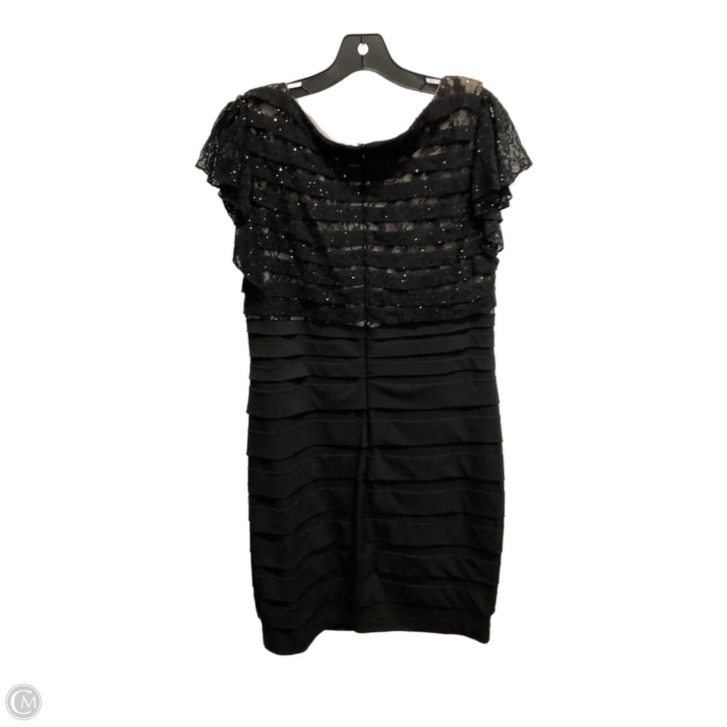 Dress Party Midi By Sangria In Black, Size: L