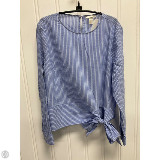 Top Long Sleeve By H&m In Blue, Size: M