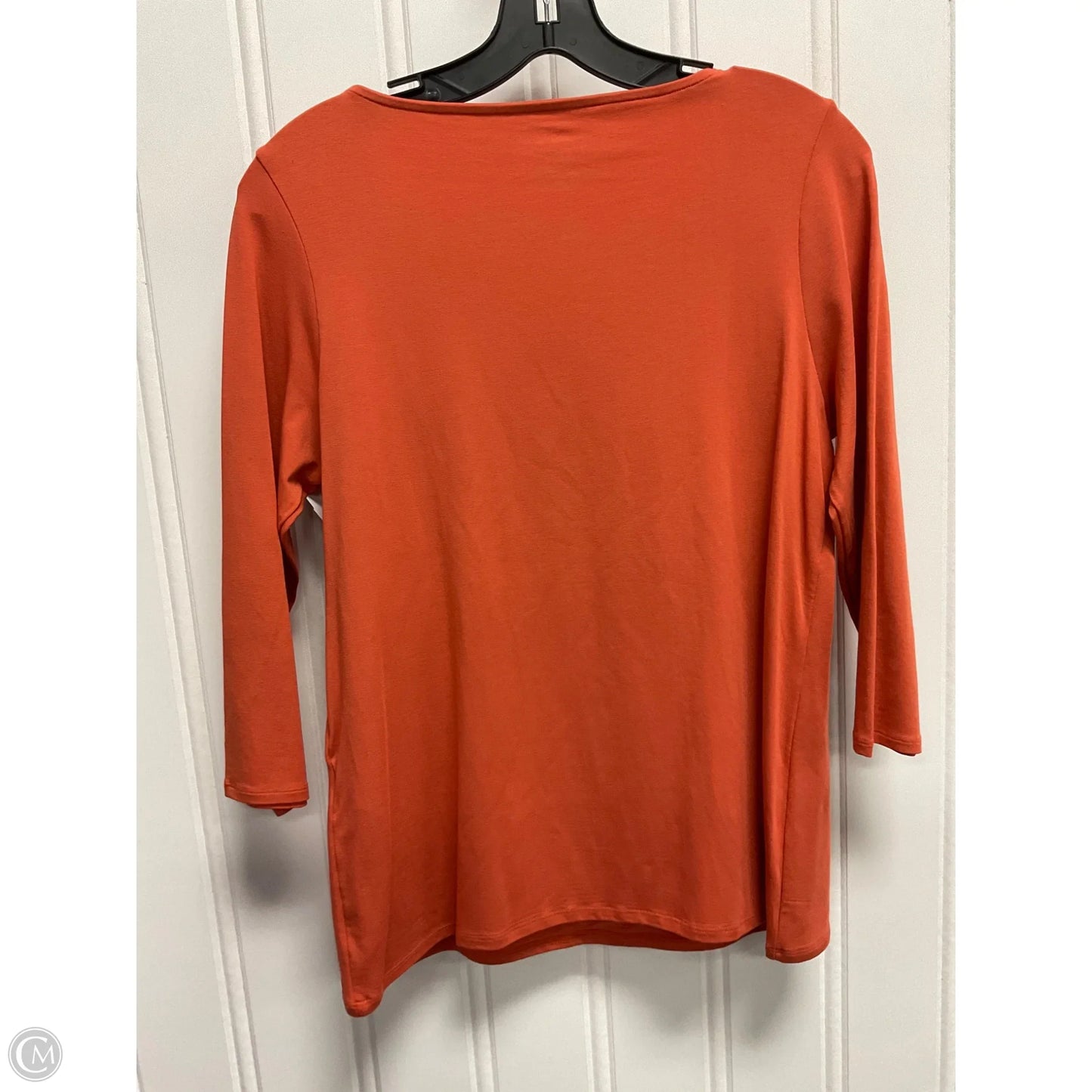 Top Long Sleeve Basic By Chicos In Orange, Size: M