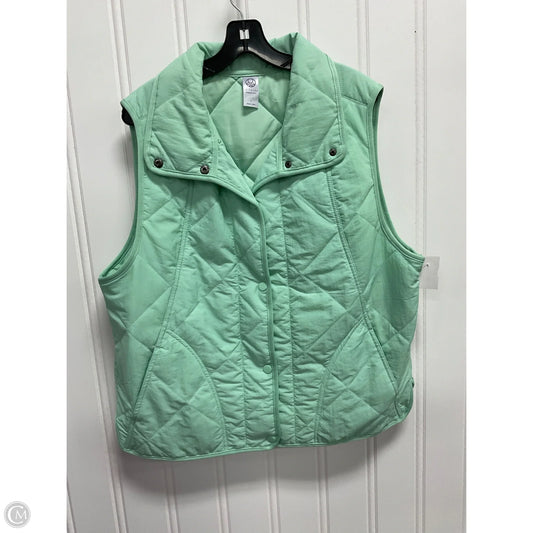 Vest Puffer & Quilted By Te Verde In Aqua, Size: L