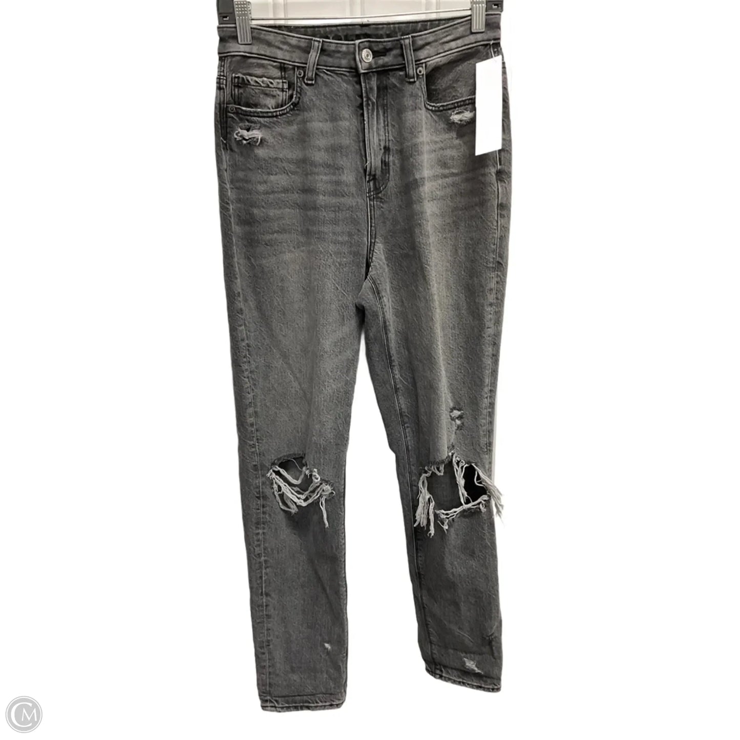 Jeans Straight By American Eagle In Black, Size: 4l