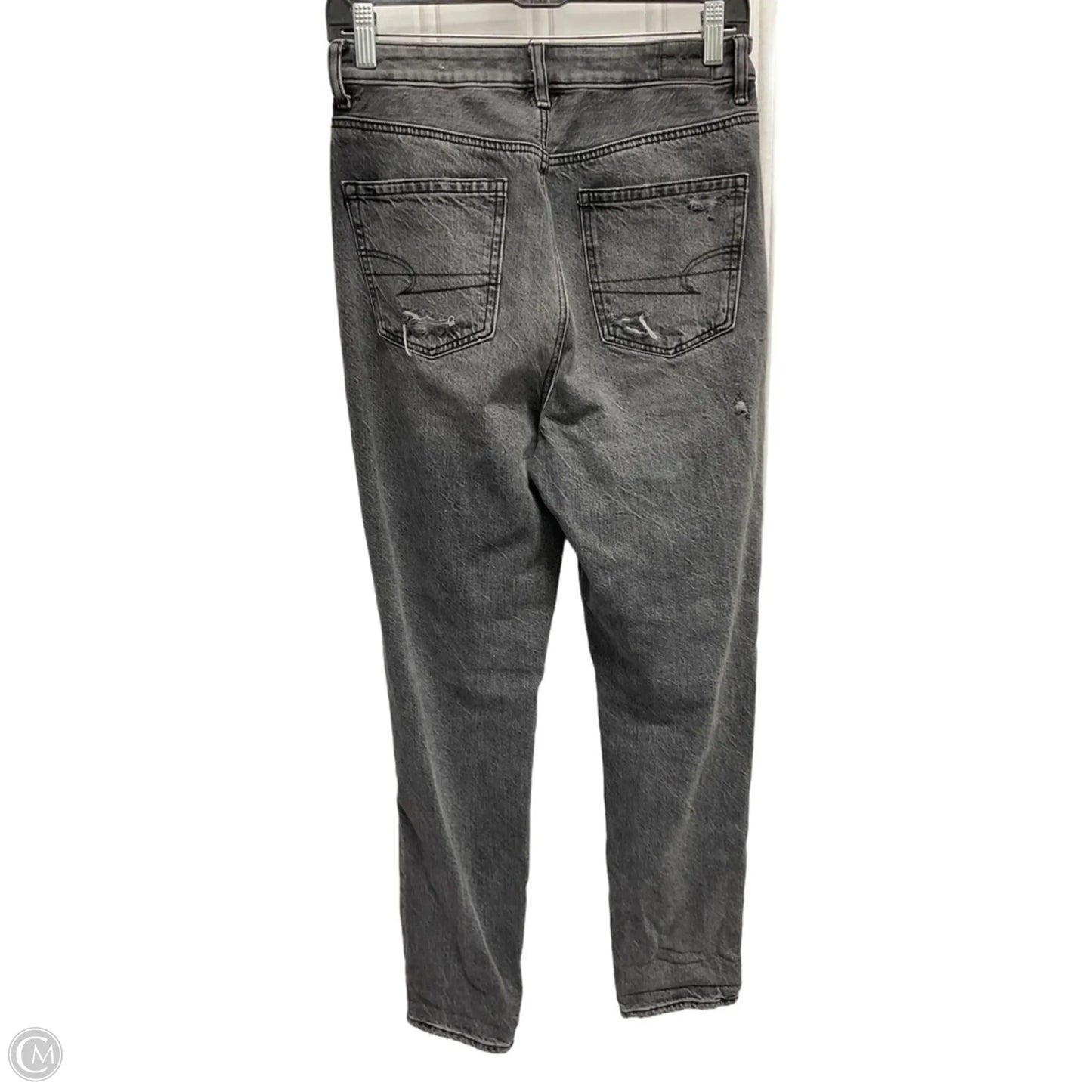 Jeans Straight By American Eagle In Black, Size: 4l