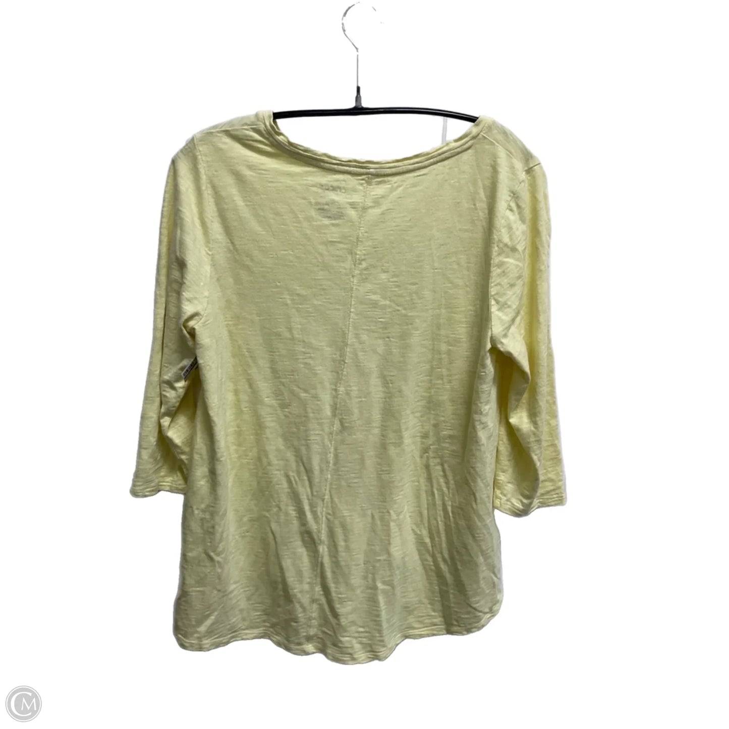 Top Long Sleeve By Chicos In Yellow, Size: M