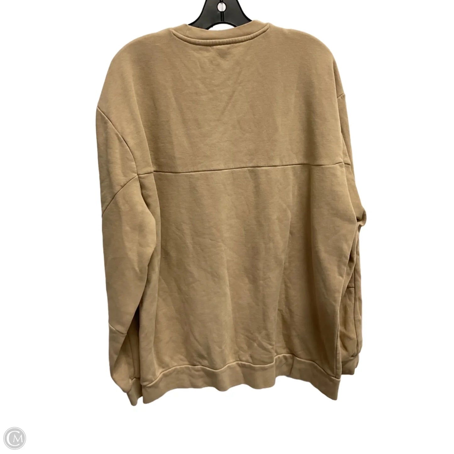 Sweatshirt Crewneck By Adidas In Tan, Size: L